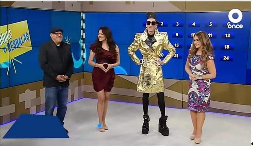 Presentadores de “Respondes o resbalas”