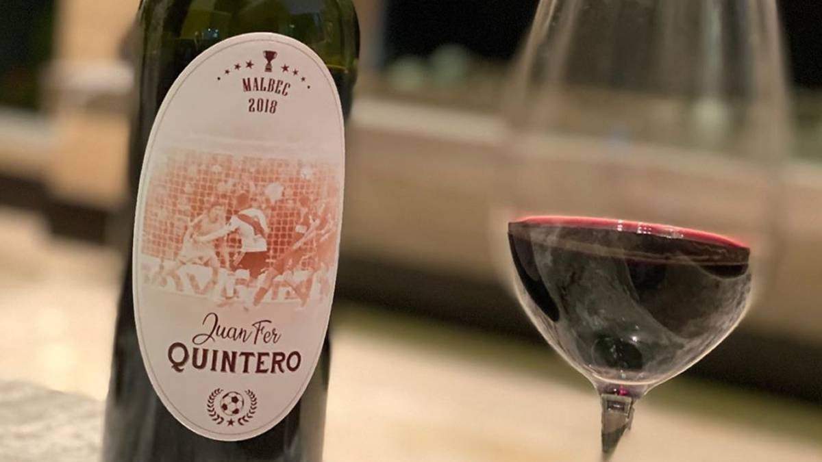 El vino de jugador de River. Fuente: (Instagram)