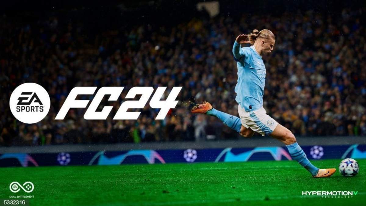El delantero del Manchester City Erling Haaland, protagonista de la portada del videojuego