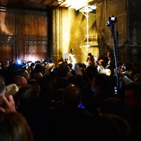Alcaldes panistas intentan irrumpir en Palacio Nacional y los dispersan con gas lacrimógeno