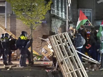 Protestas propalestinas se extienden a Europa: la policía disuelve acampadas en Ámsterdam y Berlín