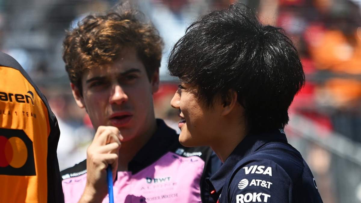 Franco Colapinto y Yuki Tsunoda. Fuente: (Getty)