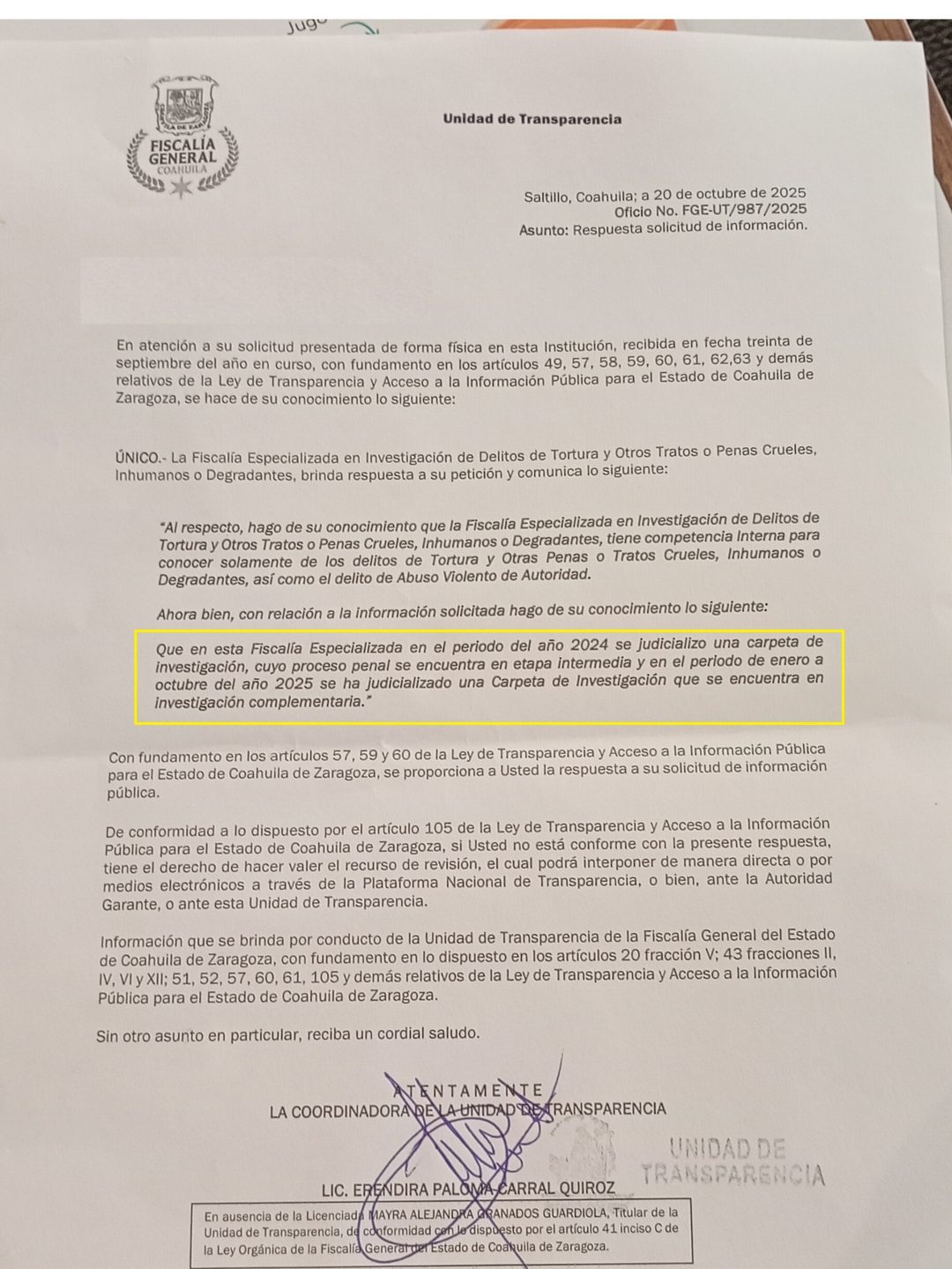 CASO TORTURA