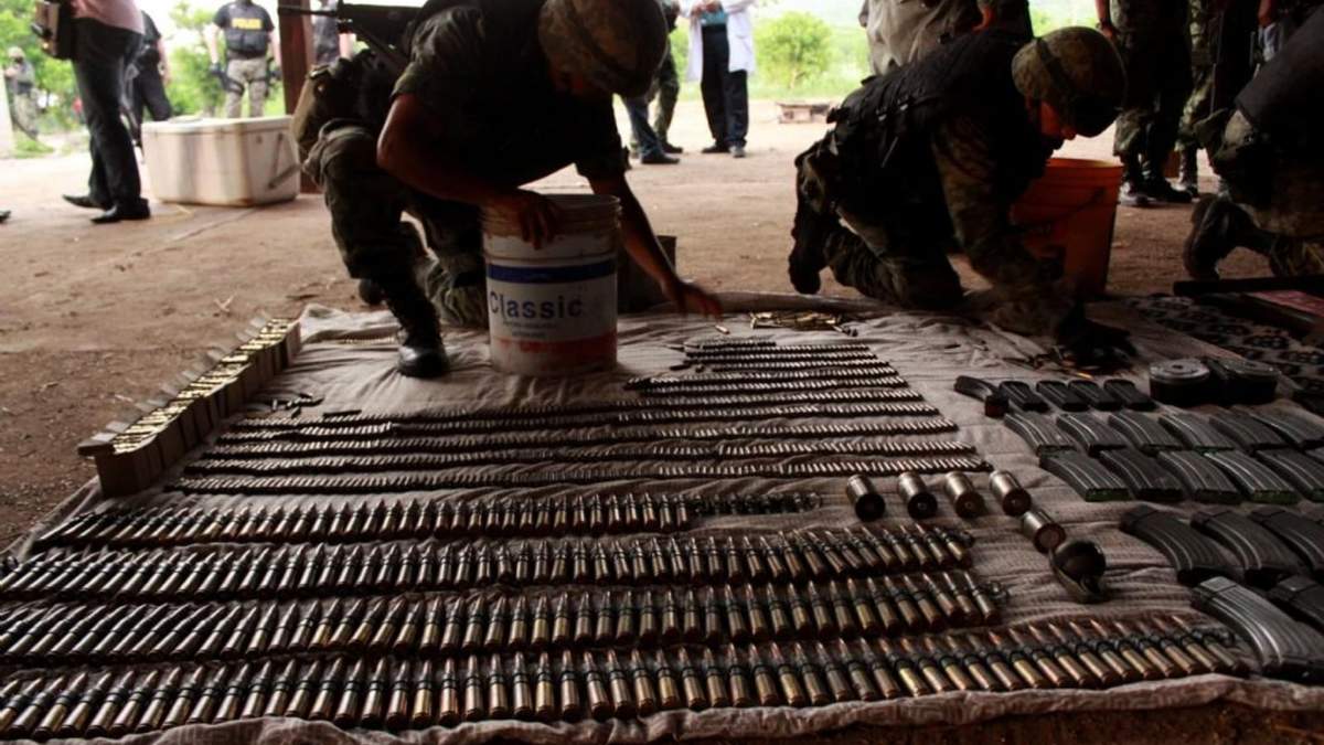 Armamento del Cártel de Sinaloa decomisado