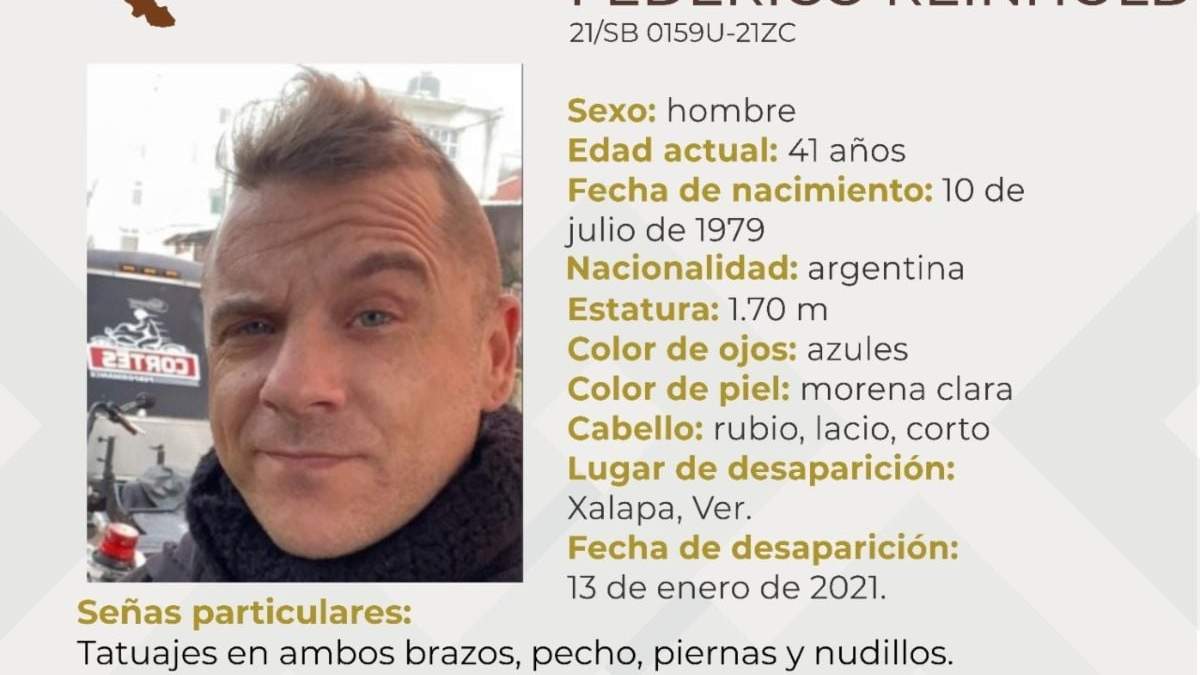 Alejandro Federico Reinhold, desaparecido en Veracruz