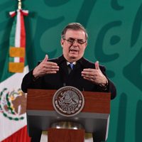 Ebrard celebra el fin de la construcción del muro fronterizo y el camino hacia la doble ciudadanía en EU