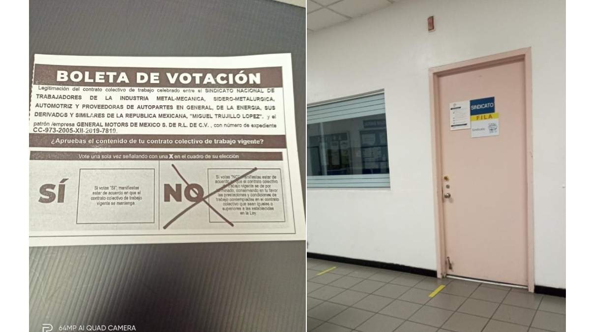 Boleta de votación en General Motors