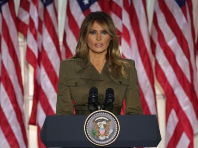 Melania Trump se puso política y llamó a la unidad