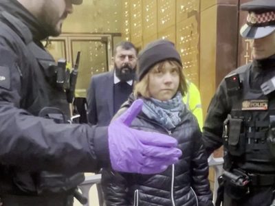 Greta Thunberg, detenida en Londres durante una protesta en apoyo a miembros de Palestine Action
