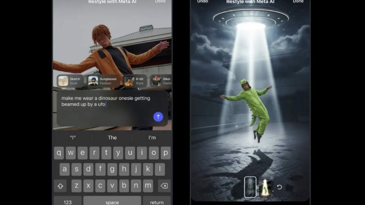 Edición de Historias de Instagram con Meta AI