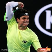 Tremenda victoria de Raonic en el Abierto de Australia