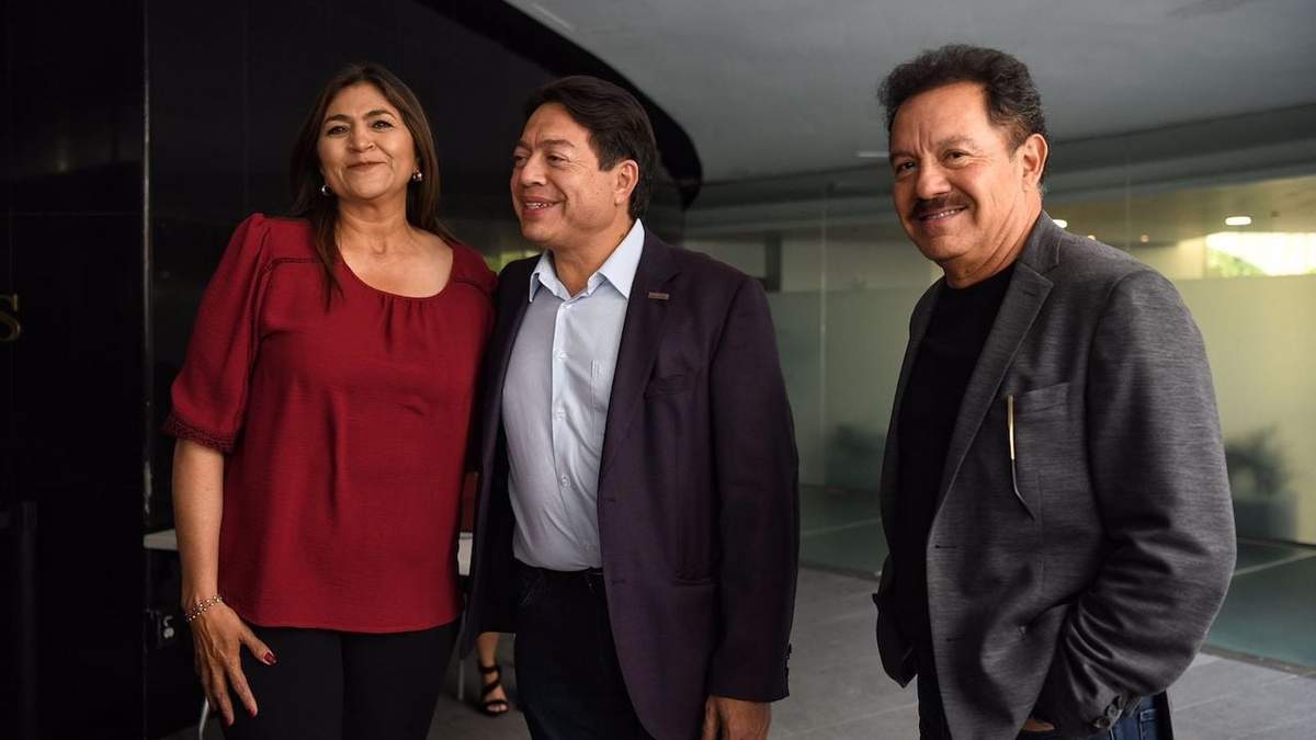 Nora Ruvalcaba, Mario Delgado e Ignacio Mier, en el Senado