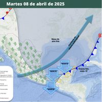 Masa de aire frío sigue este martes: lluvias, vientos y bajas temperaturas en los siguientes estados