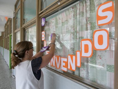 El mensaje del gobierno en el primer día de clases