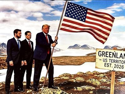 Trump subió una imagen conquistando Groenlandia y genera alarma