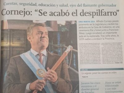 Así arrancó la década cornejista en el Gobierno de Mendoza