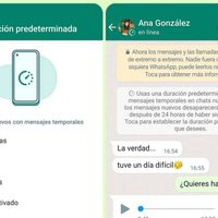 WhatsApp ya permite activar mensajes temporales de forma predeterminada y elegir otras duraciones