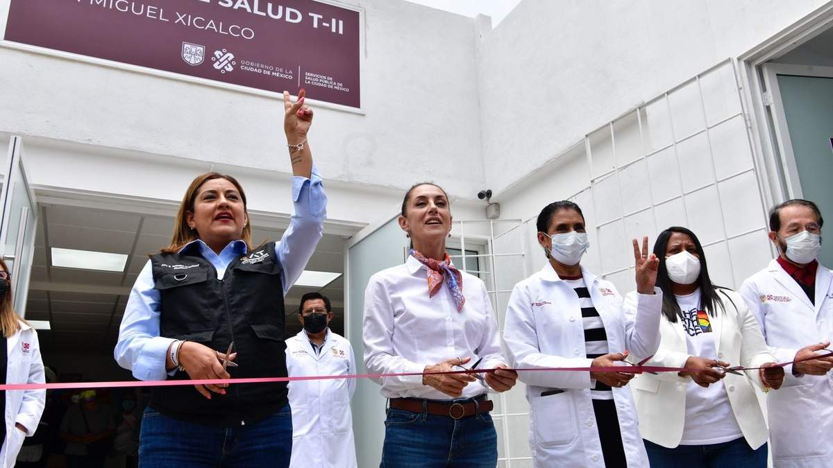 La jefa de gobierno inauguró dos nuevos centros de salud en Tlalpan