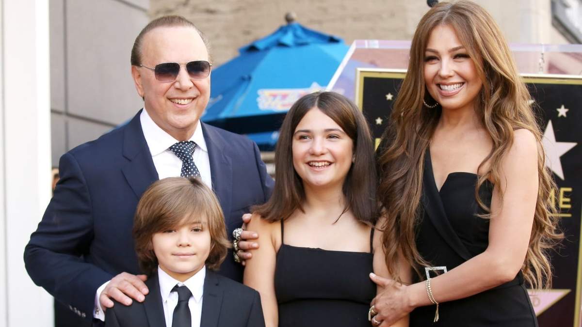 Thalía,Tommy Mottola y sus hijos
