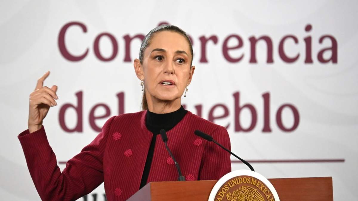 La presidenta Claudia Sheinbaum en la mañanera