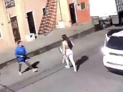 Video capta feminicidio en Guadalajara: sujeto discute con mujer y la asesina con arma larga
