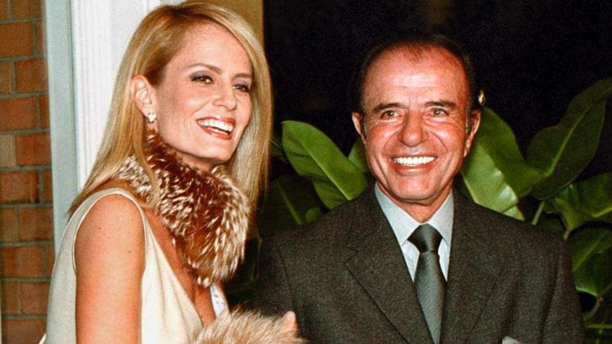 Cecilia Bolocco y Carlos Menem. Fuente: (Instagram).