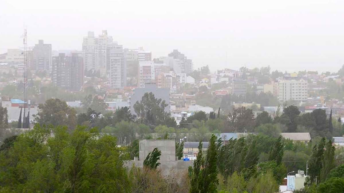 Lluvia y viento en gran parte de la Provincia. Fuente: Facebook