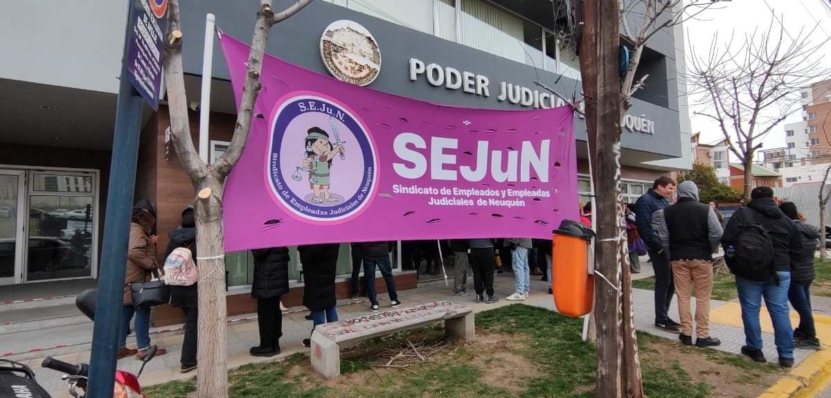 Sindicato de Empleados Judiciales de Neuquén , Sejun. Fuente: (Facebook)