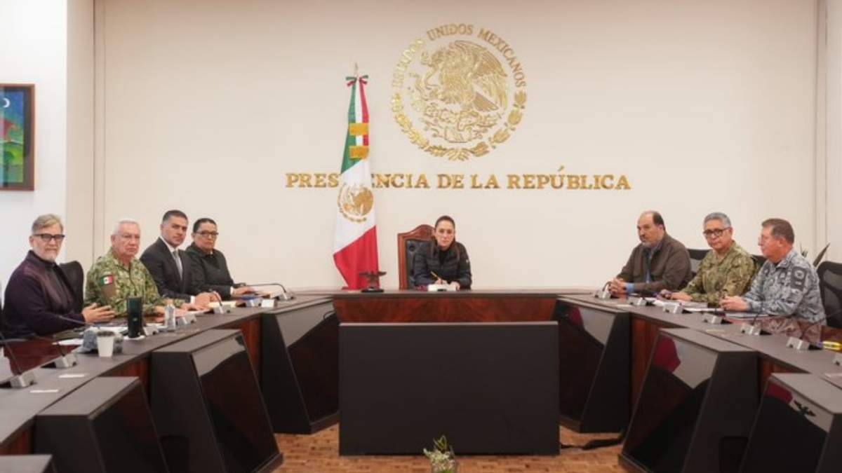 Sheinbaum se reunió con el Gabinete de Seguridad