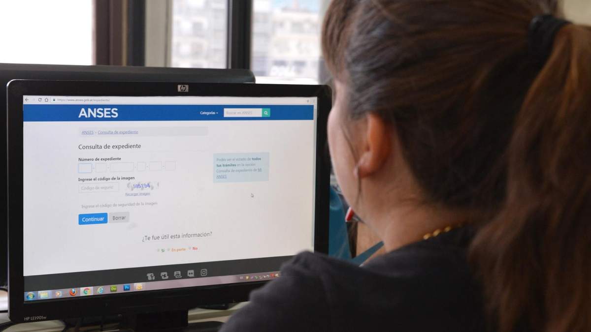 Portal web de la ANSES. Fuente: (Twitter)