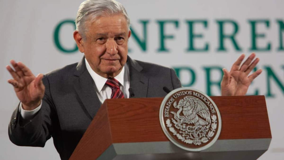 El presidente López Obrador en su conferencia