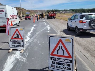 Detuvieron las obras en la ruta provincial 7 por consecuencias de frío extremo