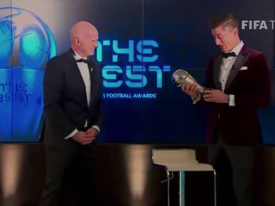 Lewandowski gana su primer The Best de FIFA