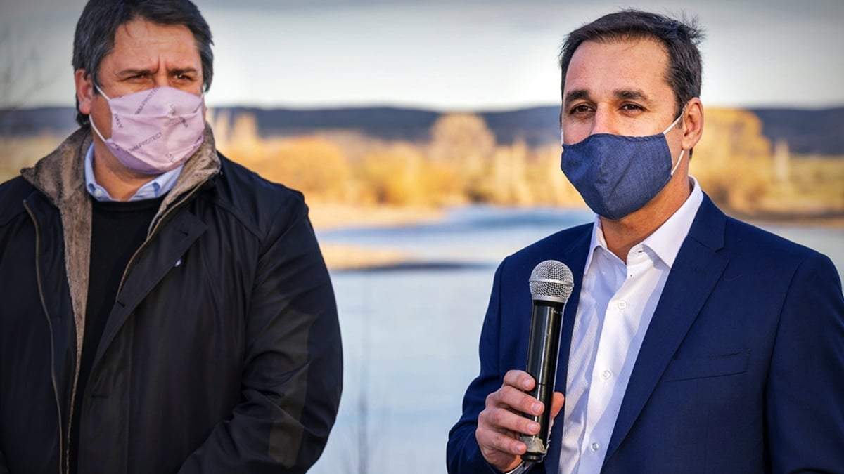 A la izq. Mariano Gaido junto a Claudio Domínguez. Fuente: (Twitter)