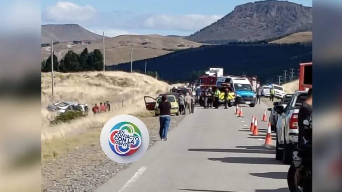 Choque múltiple en Junín de los Andes. Fuente: (En Contacto Con La Gente)