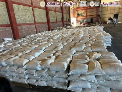 Aseguran más de 2 mil costales con precursores químicos para fabricar drogas en Durango