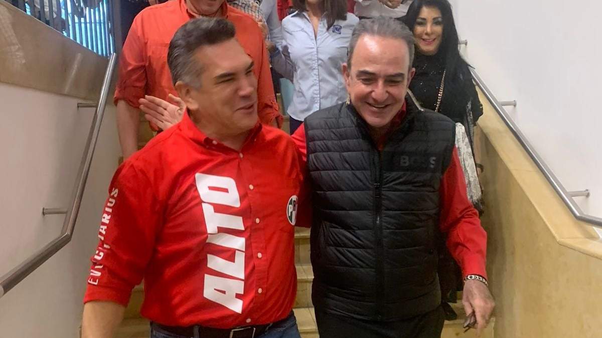 El líder nacional priista Alejandro "Alito" Moreno y Jorge Estefan Chidiac, el pasado 19 de noviembre