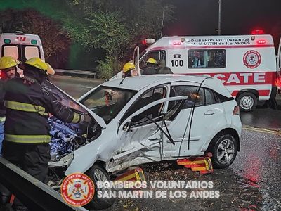 Siniestro vial en Cuesta de los Andes, dejó a una persona hospitalizada