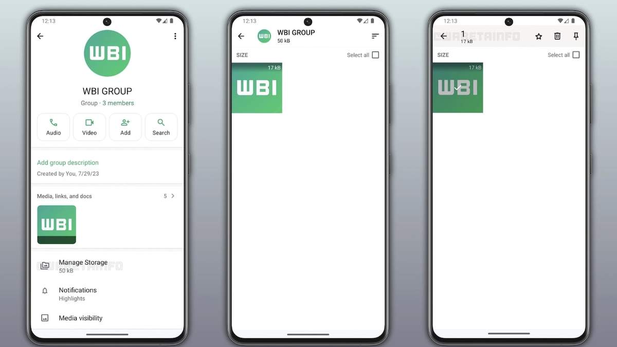 WhatsApp está implementando una función para gestionar el almacenamiento directamente en la pantalla de información del chat