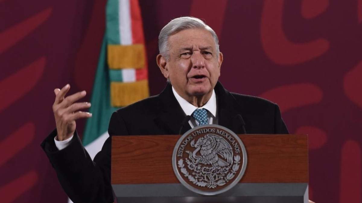 El presidente López Obrador en su conferencia matutina