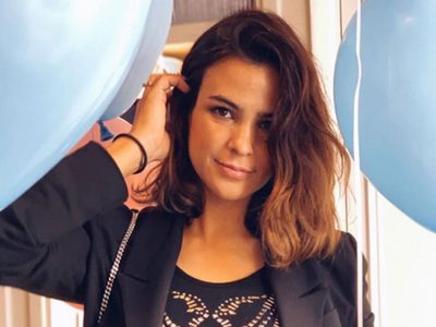 Agustina Cherri dejó ver la carita de su hijo Bono