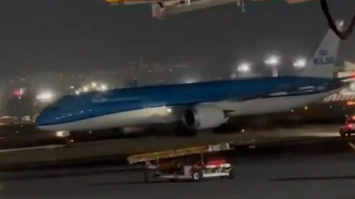 El avión de KLM