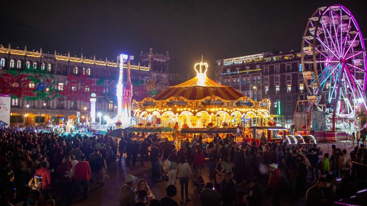 Verbena navideña en el Zócalo