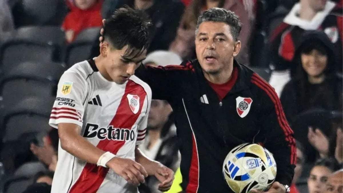 Marcelo Gallardo e Ian Subiabre Fuente: (X)