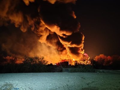 Incendio consume material del programa Agua Saludable para la Laguna