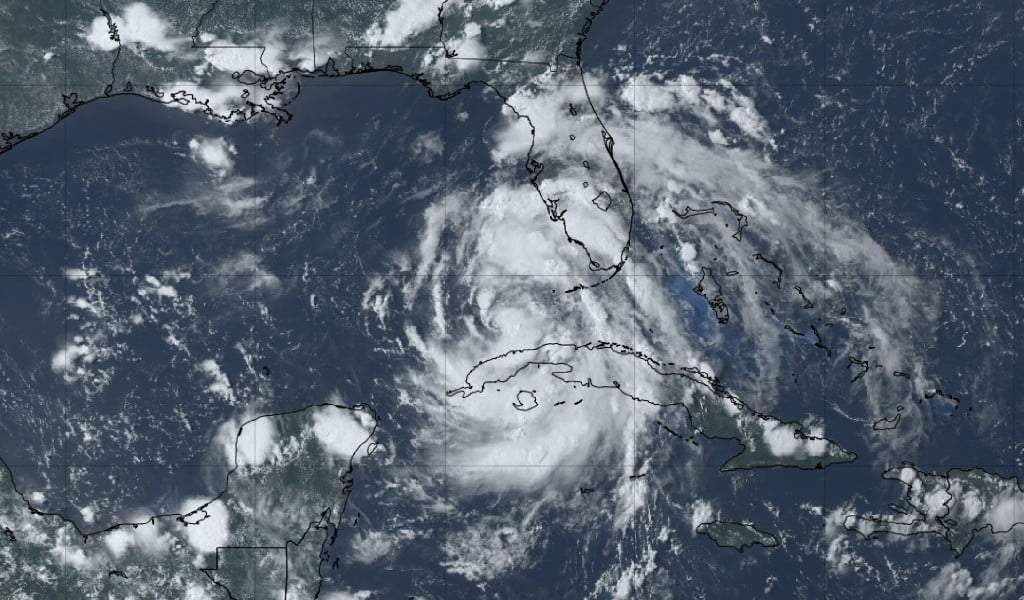 Tormenta tropical 'Debby'.Es la cuarta tormenta nombrada de la temporada de huracanes del Atlántico de 2024