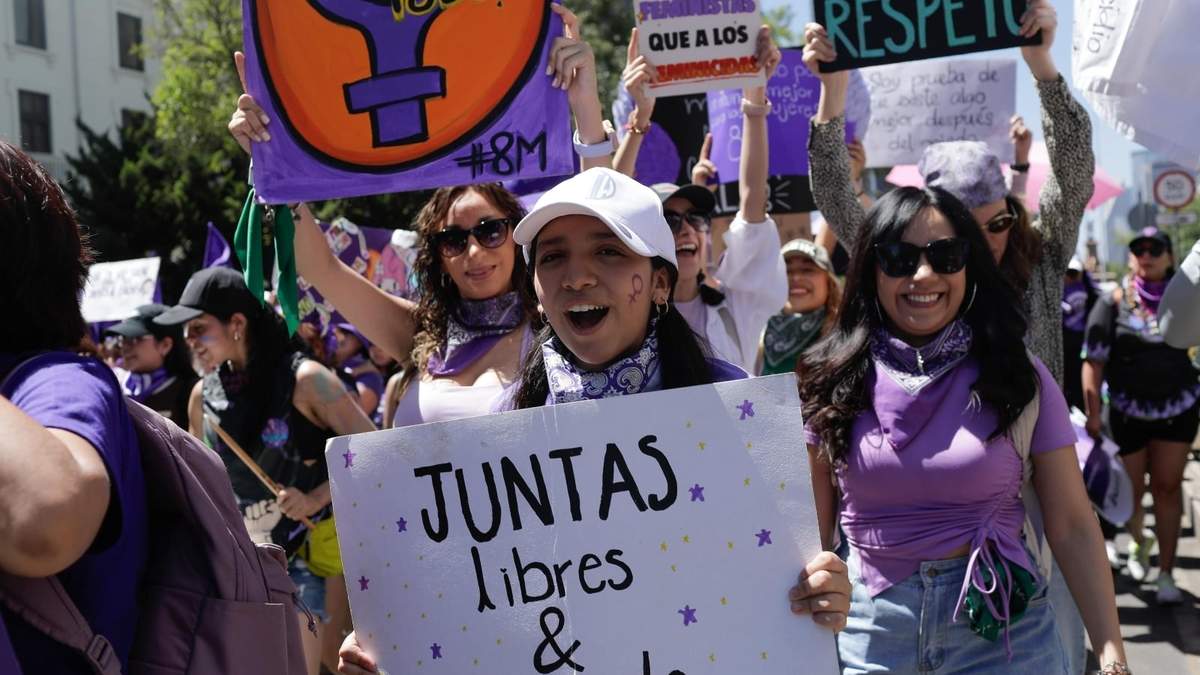 La marcha por el Día Internacional de la Mujer en la CDMX