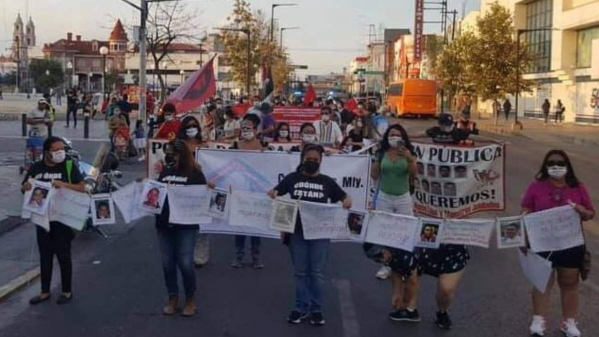 Marcha por los desaparecidos en Nuevo León