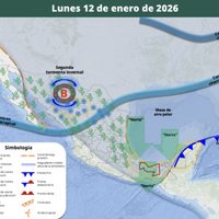 Masa de aire polar cubre el país; frío y lluvias azotarán de lunes a jueves a los siguientes estados