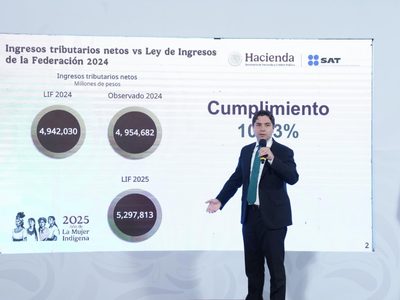 Jefe del SAT presume que gobierno superó meta de ingresos tributarios en 2024